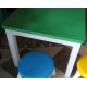 Mesa de niño sola pintada 50 x 50 cm